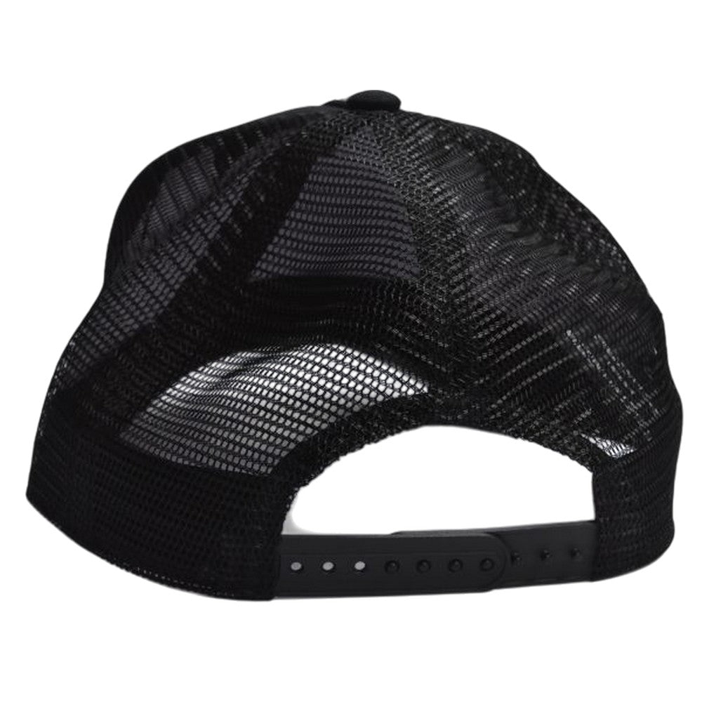Black - Back - Cap X Logo Trucker Cap
