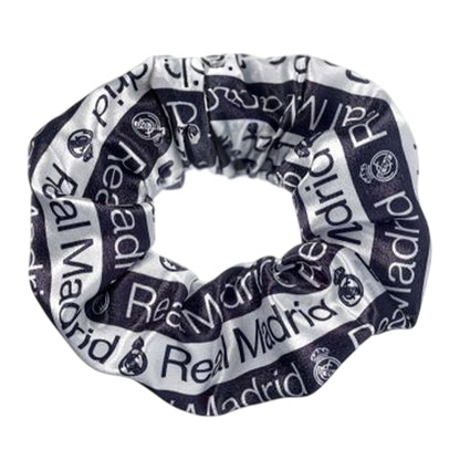 White-Black - Back - Real Madrid CF Crest Scrunchie