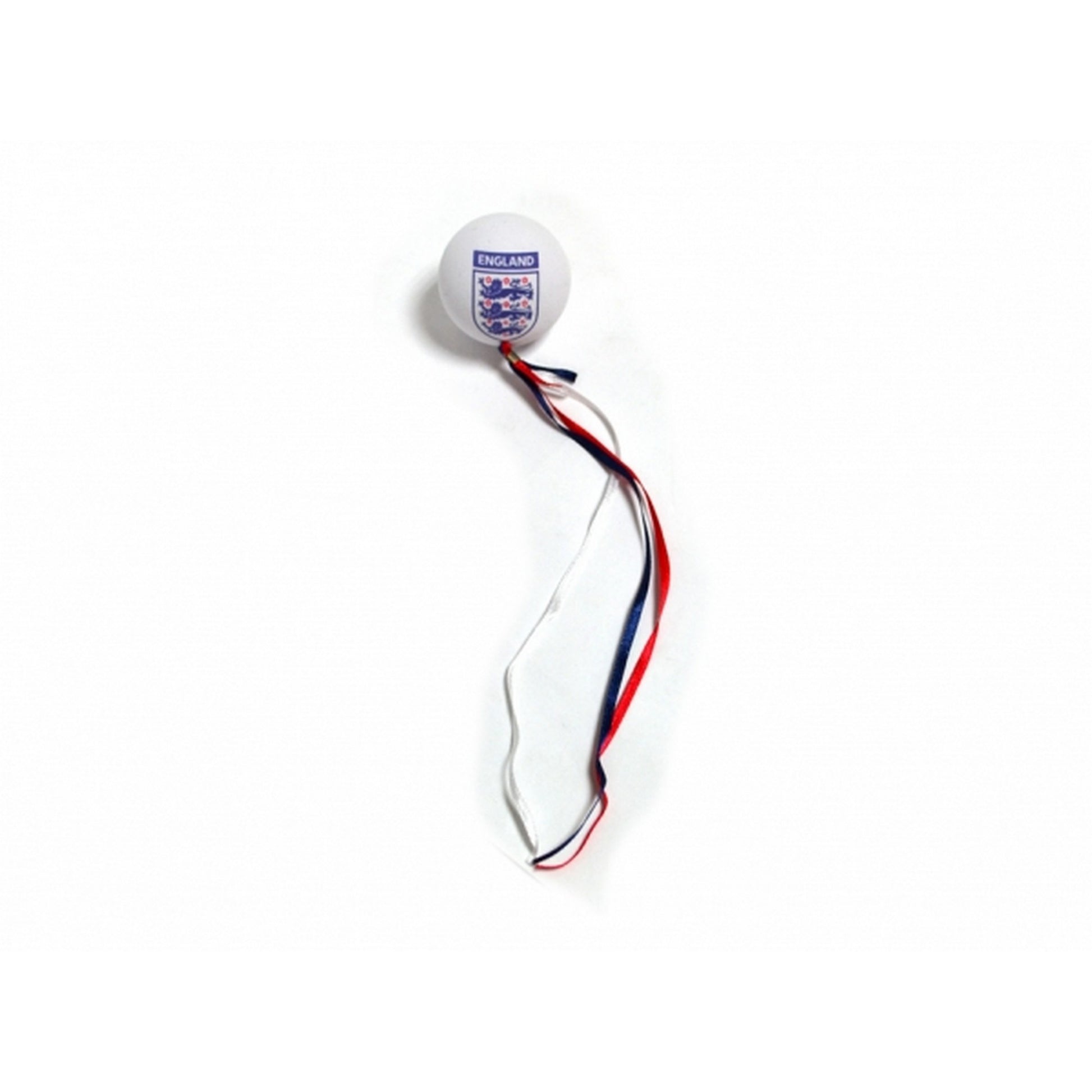 White-Red-Blue - Front - England Official Football Car Aerial Topper Ribbon Ball