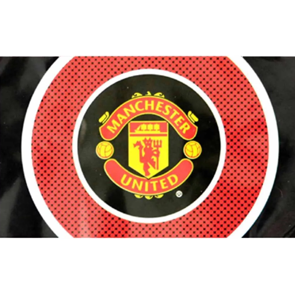 Black-Red - Front - Manchester United FC Bullseye Flag