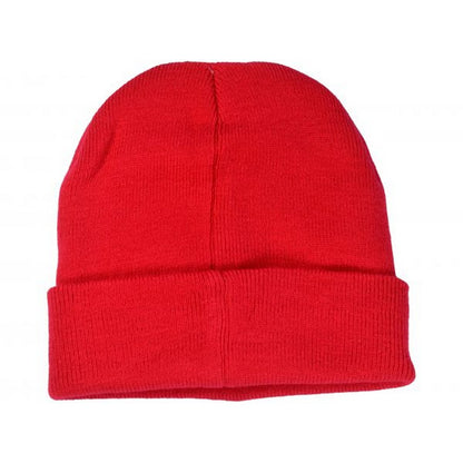 Red - Back - England FA Unisex Adult Knitted Turned Up Cuff Beanie