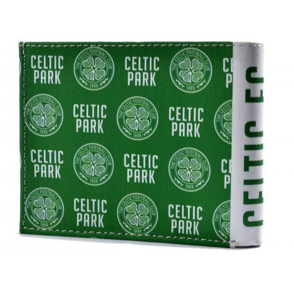 Green - Back - Celtic FC Icon Canvas Bi-Fold Card Wallet
