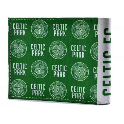 Green - Back - Celtic FC Icon Canvas Bi-Fold Card Wallet