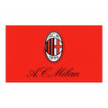 Red-Black-White - Front - AC Milan Official Football 5 X 3 Flag