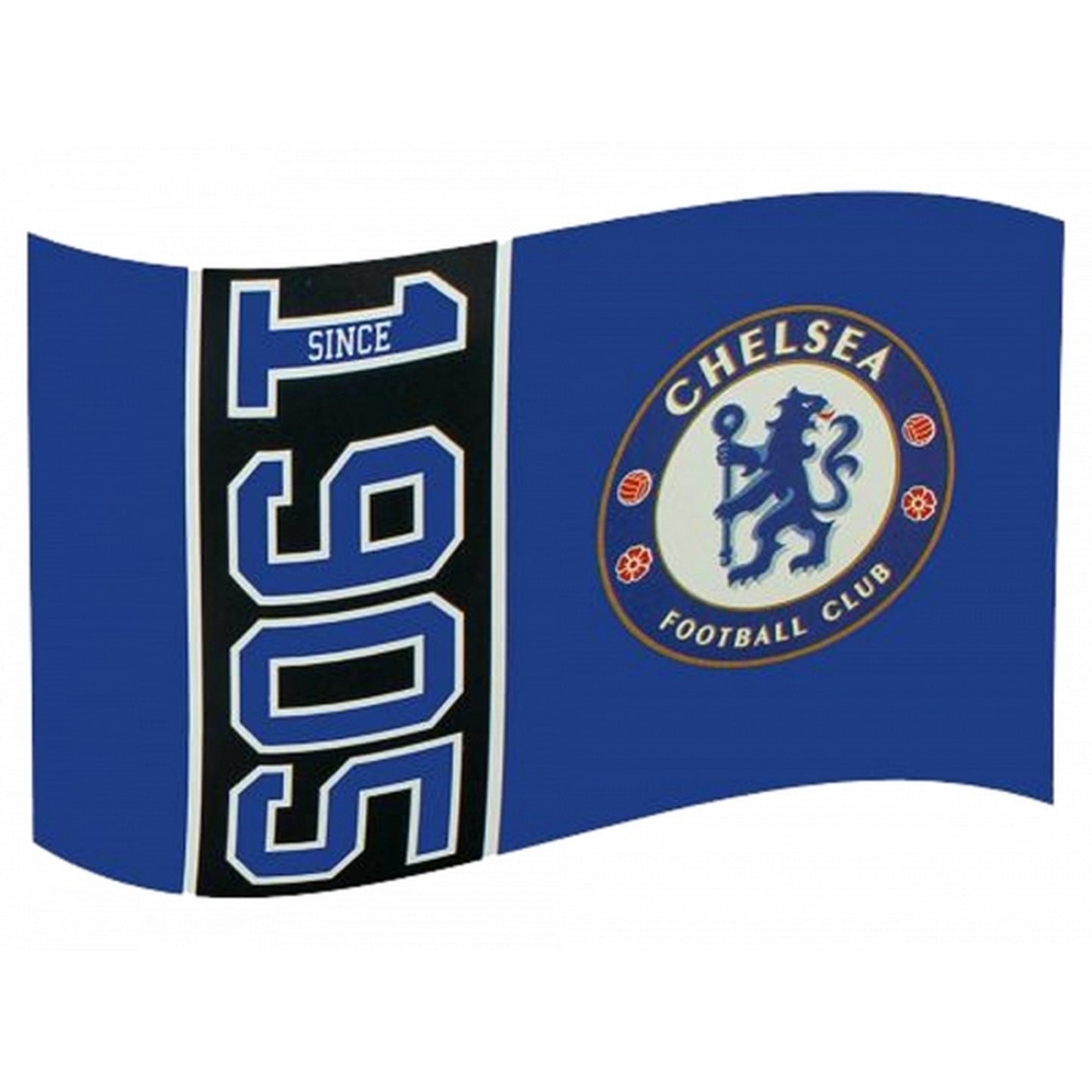 Blue-White-Black - Front - Chelsea FC Official Football Since 1905 5 X 3 Flag