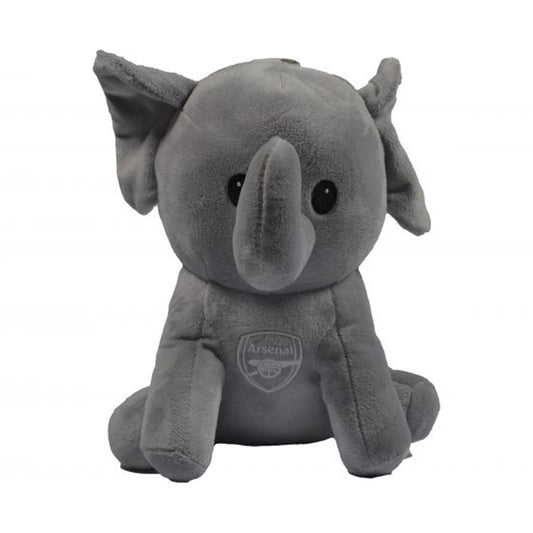 Grey - Front - Arsenal FC Elephant Plush Toy