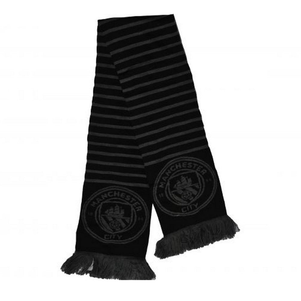 Black - Back - Manchester City FC Winter Scarf