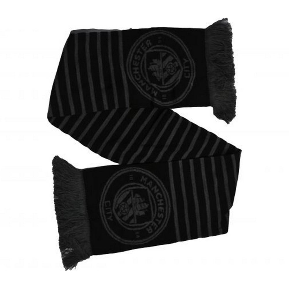 Black - Front - Manchester City FC Winter Scarf