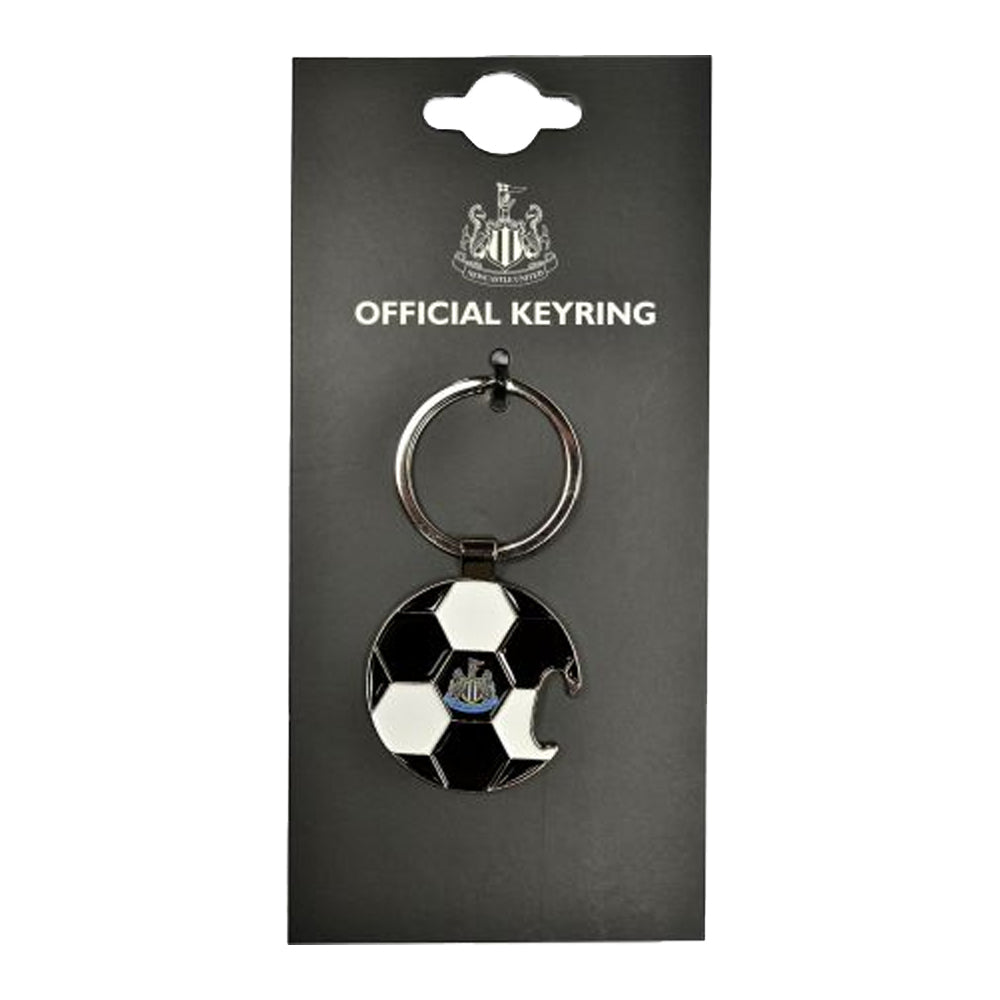 Black-White - Back - Newcastle United FC Football Bottle Opener Keyring