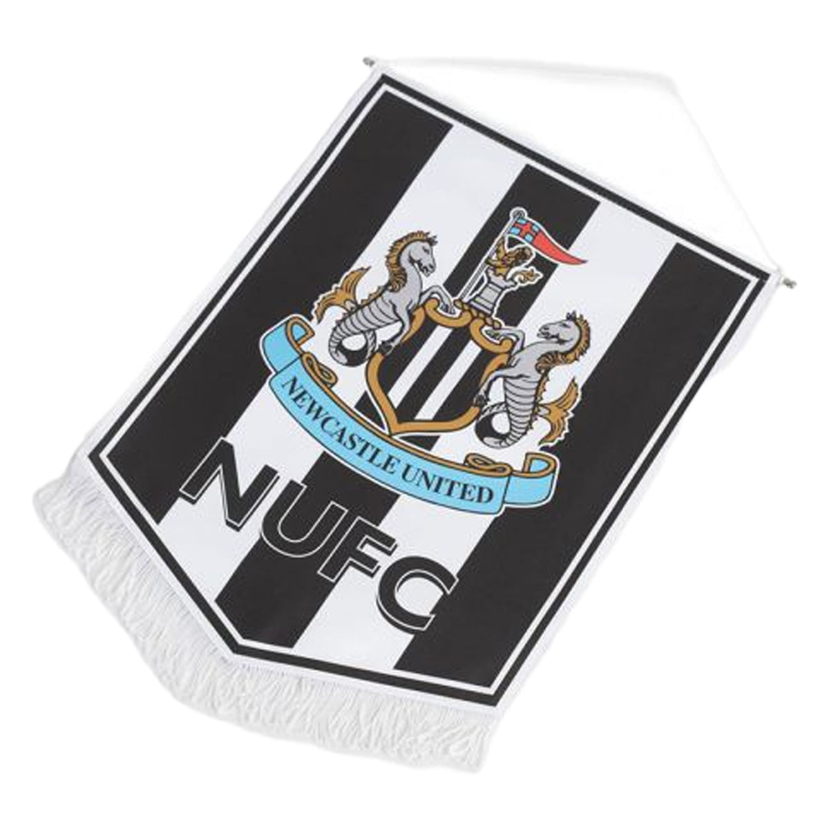 White-Black - Back - Newcastle United FC Large Pennant