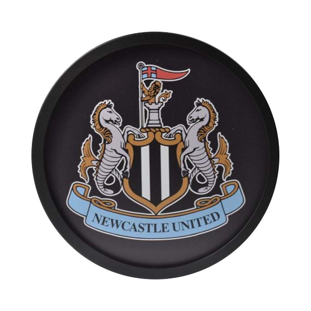 Black - Back - Newcastle United FC Metal Round LED Sign