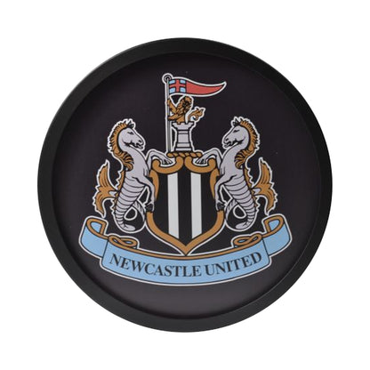 Black - Back - Newcastle United FC Metal Round LED Sign