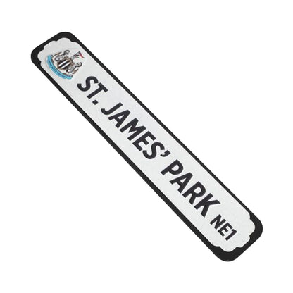 White-Black - Side - Newcastle United FC Deluxe Metal Stadium Sign