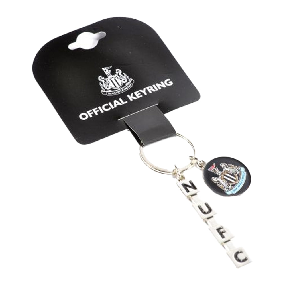 Black-White - Back - Newcastle United FC NUFC Crest Keyring