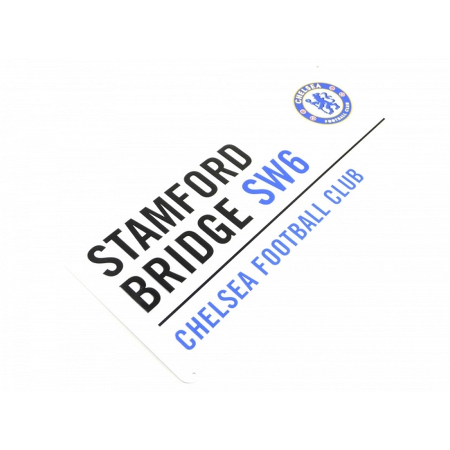 White-Black-Blue - Back - Chelsea FC Official Football Metal Street Sign