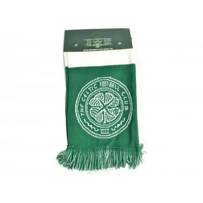 Green-White - Side - Celtic FC Bar Jacquard Scarf