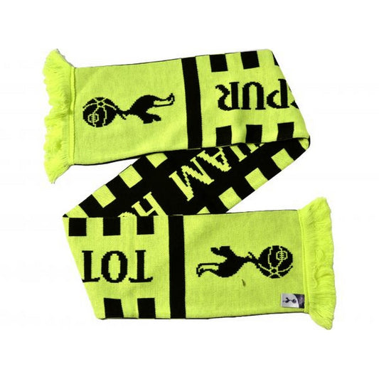 Neon Green-Black - Front - Tottenham Hotspur FC Spurs Reversible Scarf