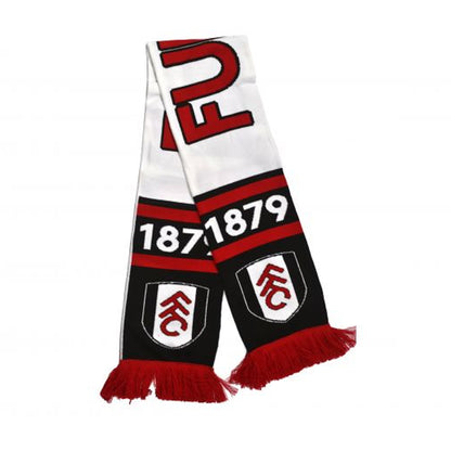 White-Red-Black - Back - Fulham FC Nero Scarf