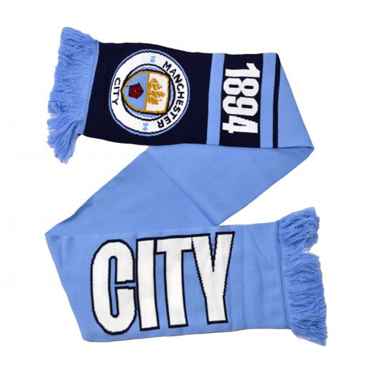 Sky Blue-White - Front - Manchester City FC Nero Scarf