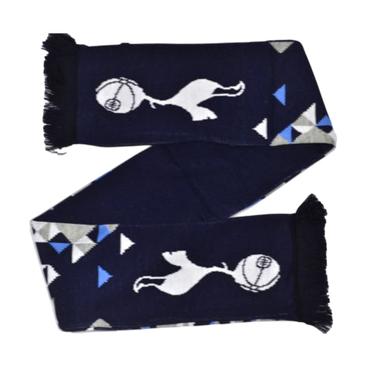 Navy Blue-Grey - Front - Tottenham Hotspur FC Particle Scarf