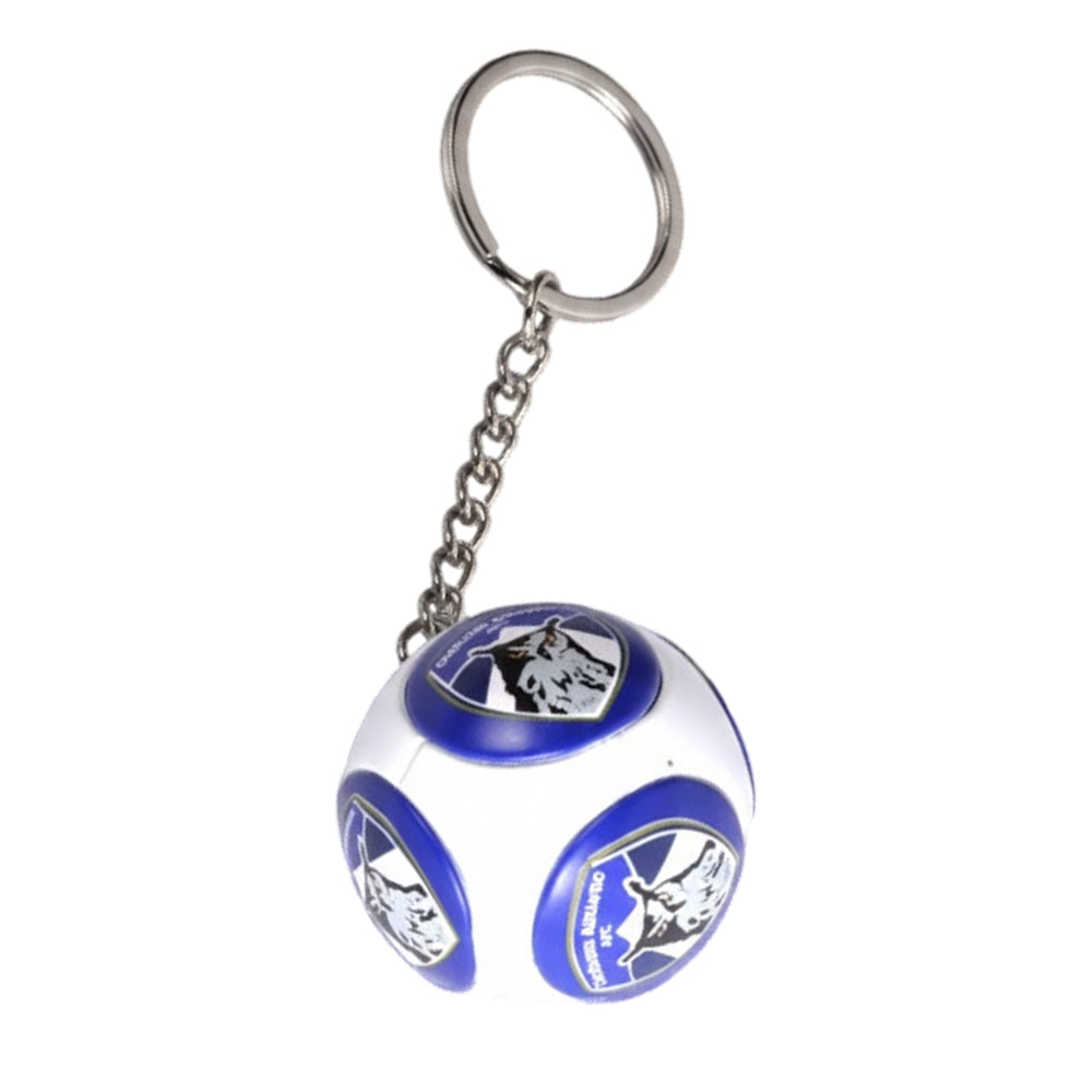 Blue-White - Back - Oldham Athletic AFC Ball Keyring