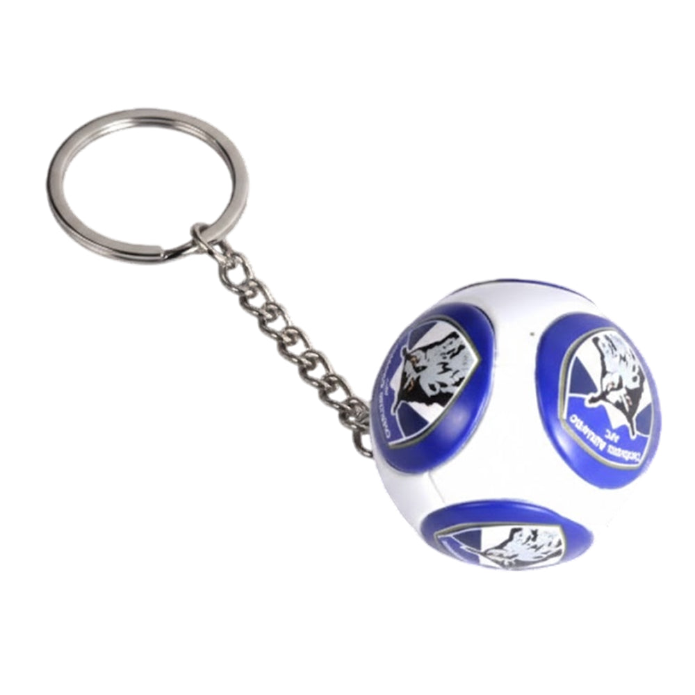 Blue-White - Front - Oldham Athletic AFC Ball Keyring