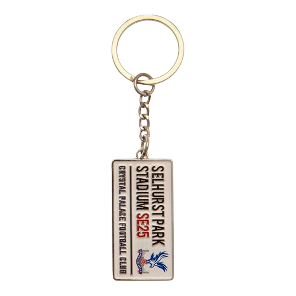 Off White - Back - Crystal Palace FC Street Sign Enamel Keyring