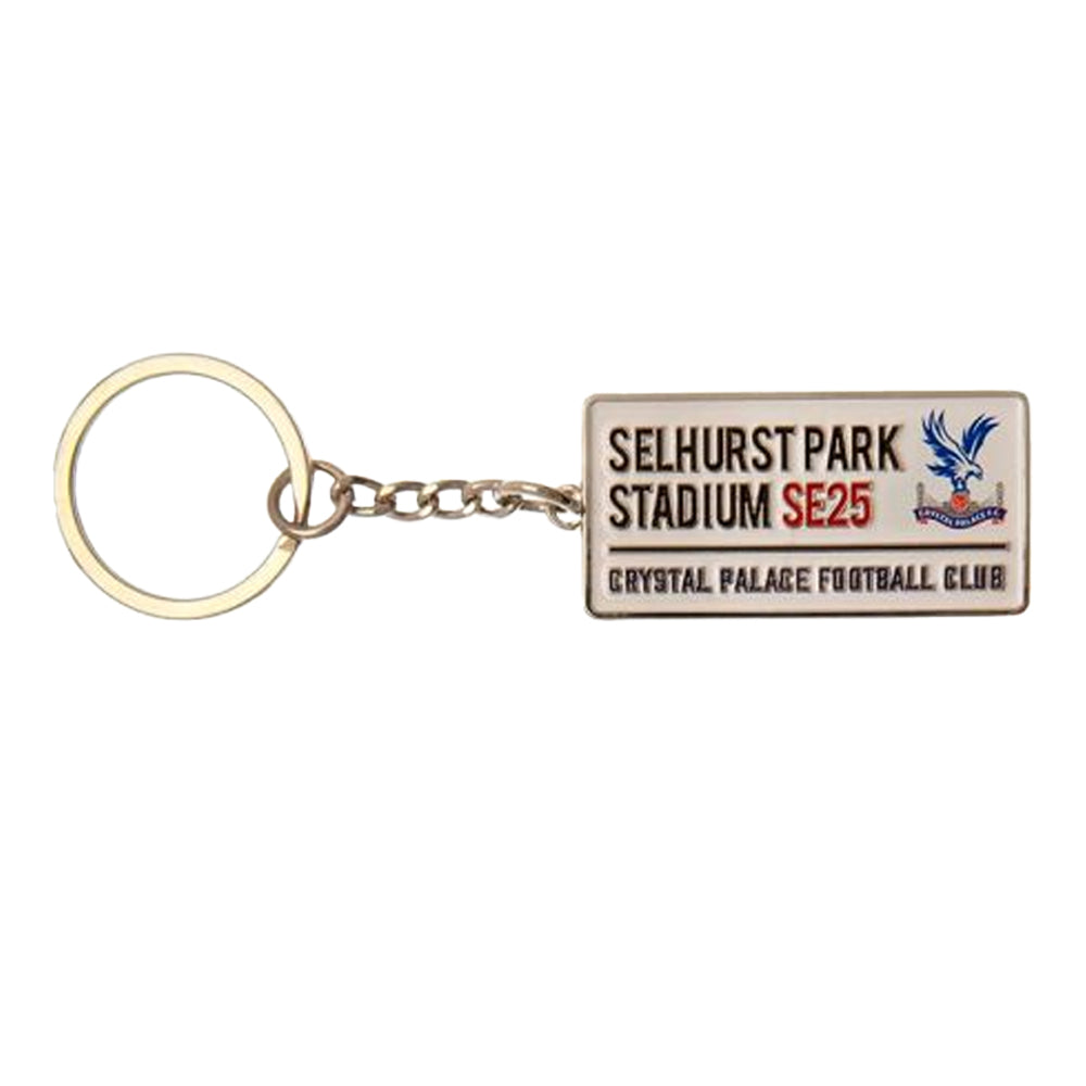 Off White - Front - Crystal Palace FC Street Sign Enamel Keyring