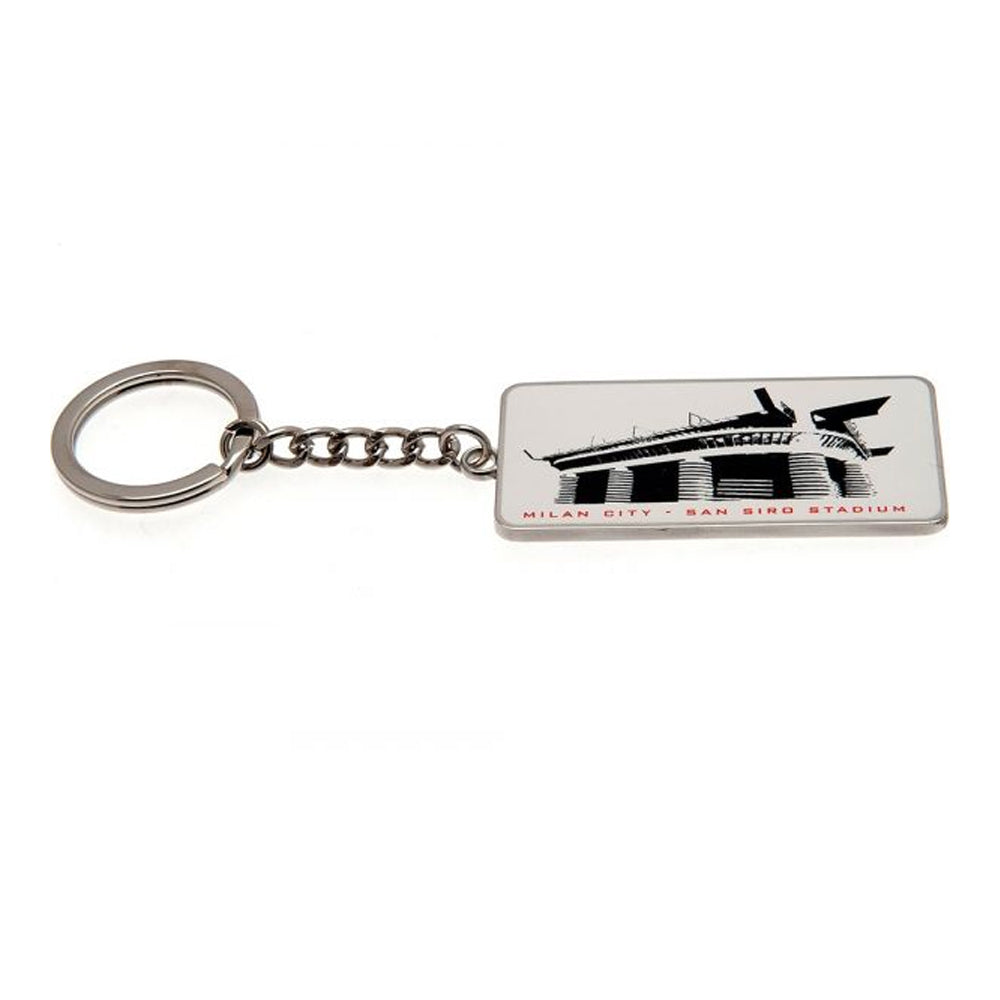Grey - Back - AC Milan Street Sign Keyring