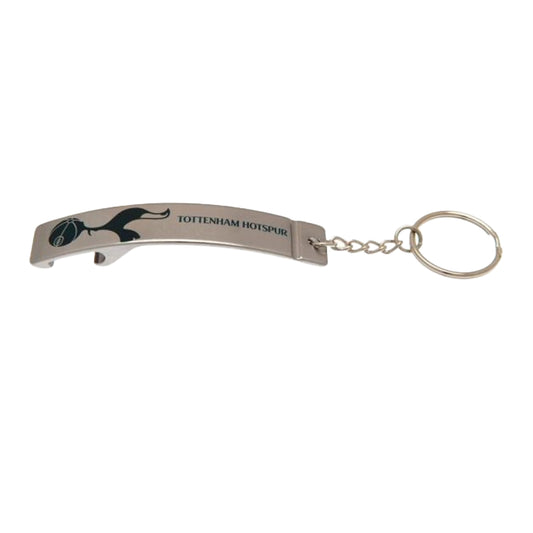 Silver - Front - Tottenham Hotspur FC Spurs Sleek Bottle Opener Keyring