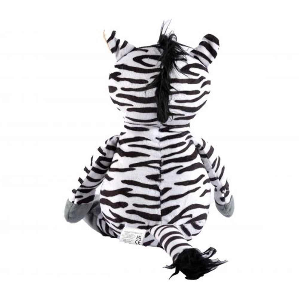 White-Black-Grey - Back - Newcastle United FC Zoo Crew Zebiddy Zebra Plush Toy