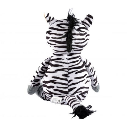 White-Black-Grey - Back - Newcastle United FC Zoo Crew Zebiddy Zebra Plush Toy
