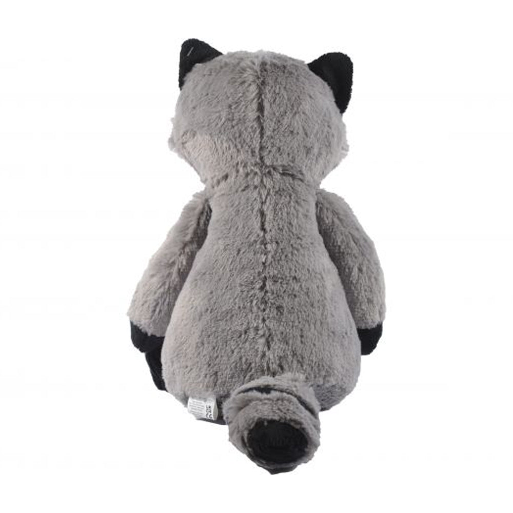 Grey-Black - Back - Newcastle United FC Zoo Crew Rocco Racoon Plush Toy