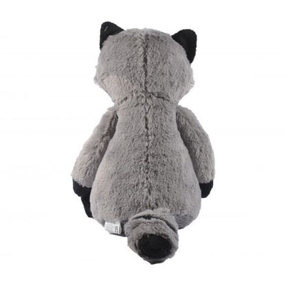 Grey-Black - Back - Newcastle United FC Zoo Crew Rocco Racoon Plush Toy