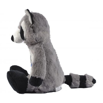Grey-Black - Side - Newcastle United FC Zoo Crew Rocco Racoon Plush Toy