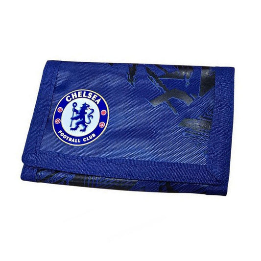 Blue - Front - Chelsea FC Fusion Tri-Fold Wallet