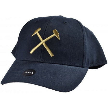 Navy-Gold - Front - West Ham United FC Hammer Baseball Cap