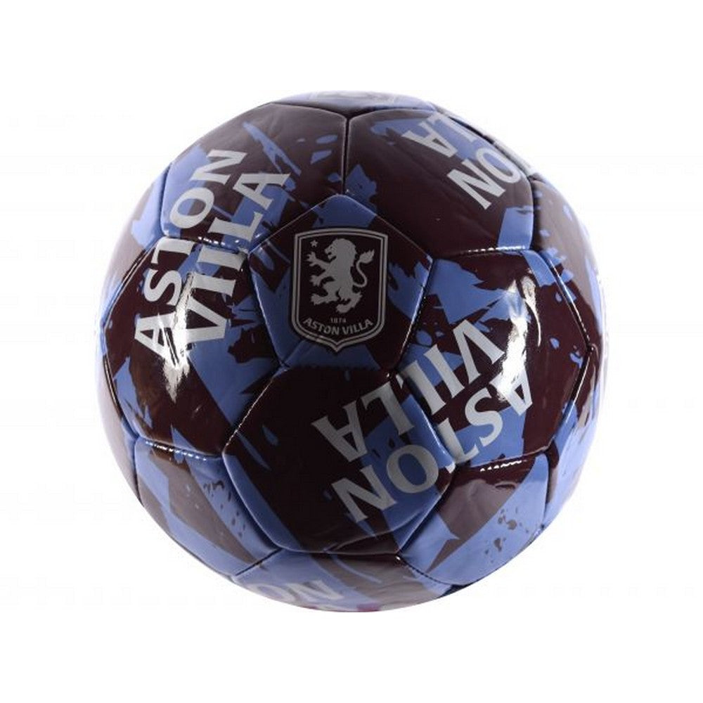 Burgundy-Sky Blue-White - Back - Aston Villa FC Graffiti Football