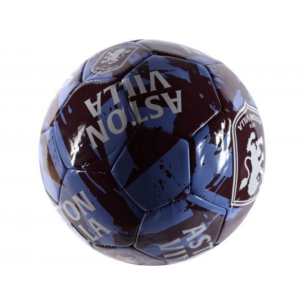 Burgundy-Sky Blue-White - Side - Aston Villa FC Graffiti Football