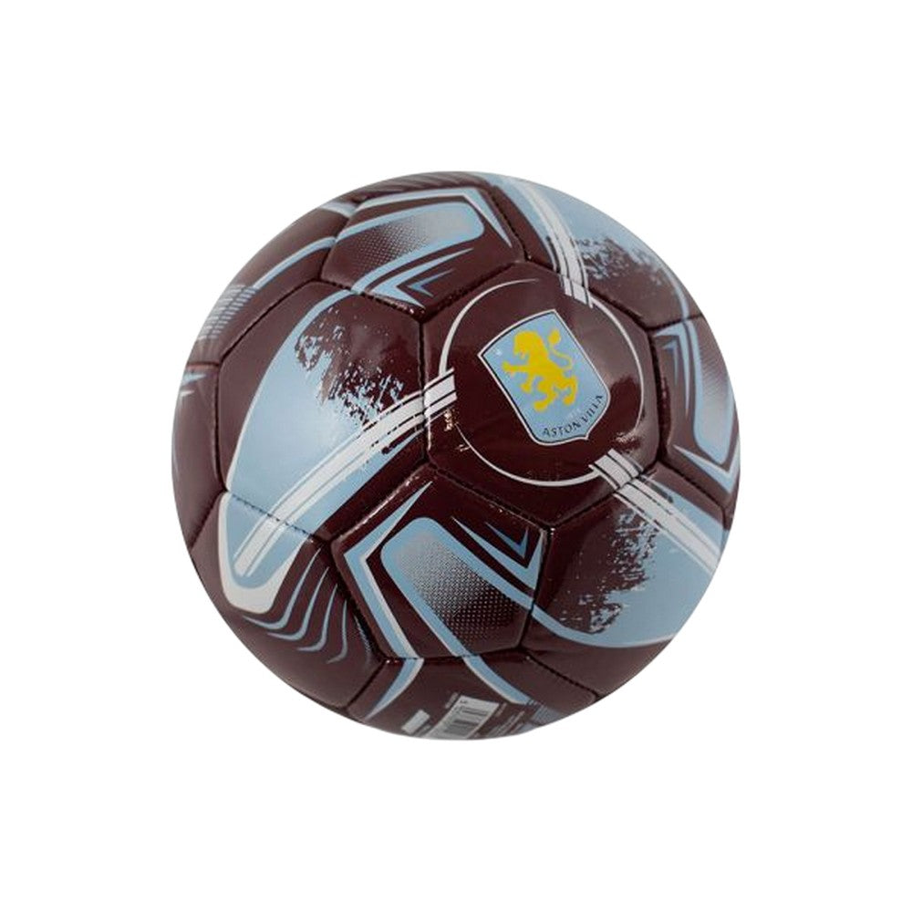 Claret-Blue-White - Side - Aston Villa FC Turbine Print Mini Football