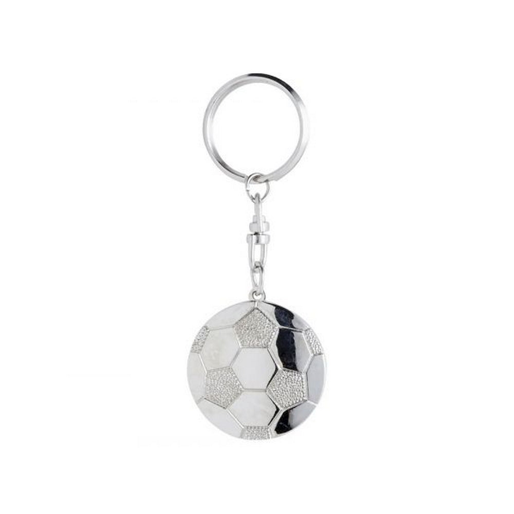 Silver-Red-Yellow - Back - Manchester United FC Football Keyring