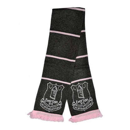 Grey-Pink - Back - Everton FC Crest Scarf