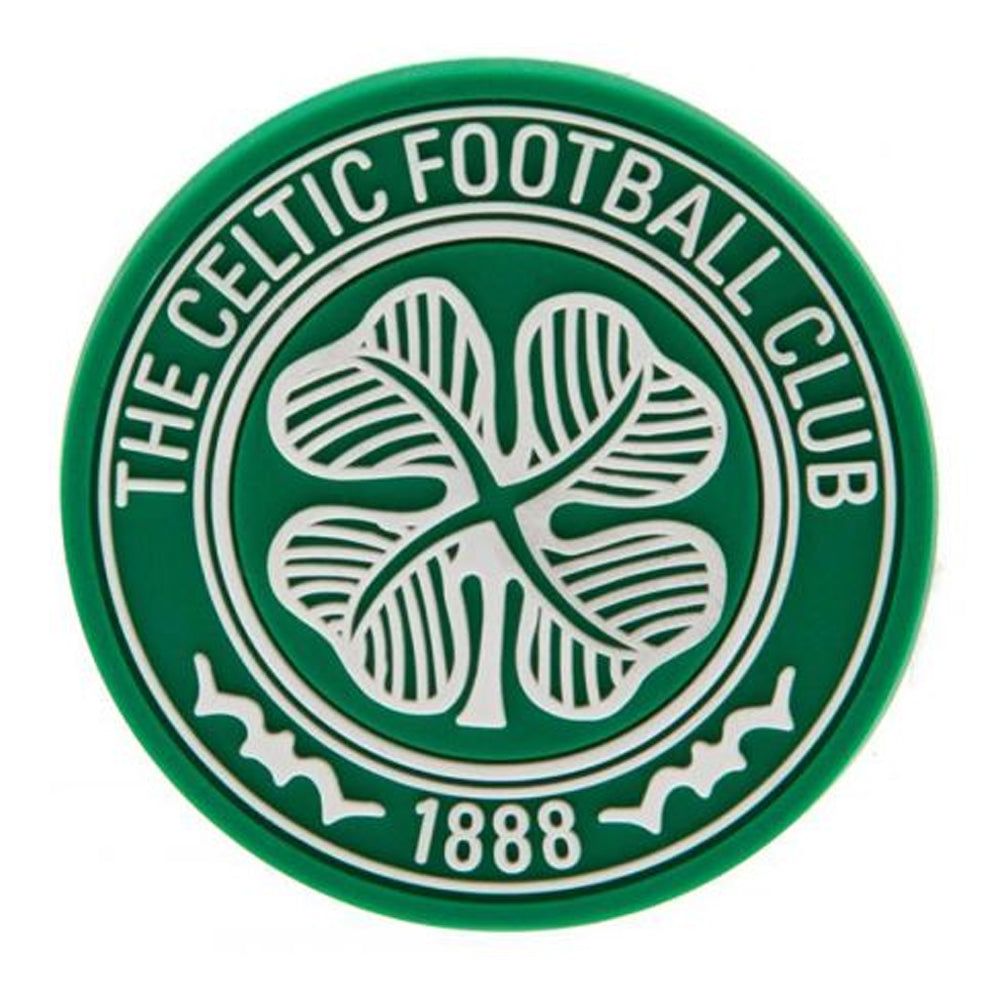 Green - Front - Celtic FC 3D Crest Fridge Magnet