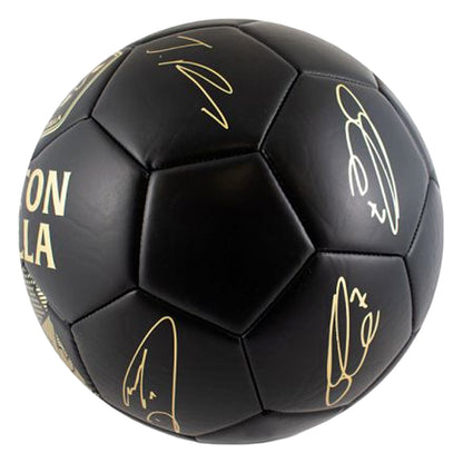 Black-Gold - Back - Aston Villa FC Phantom Printed Signature Football