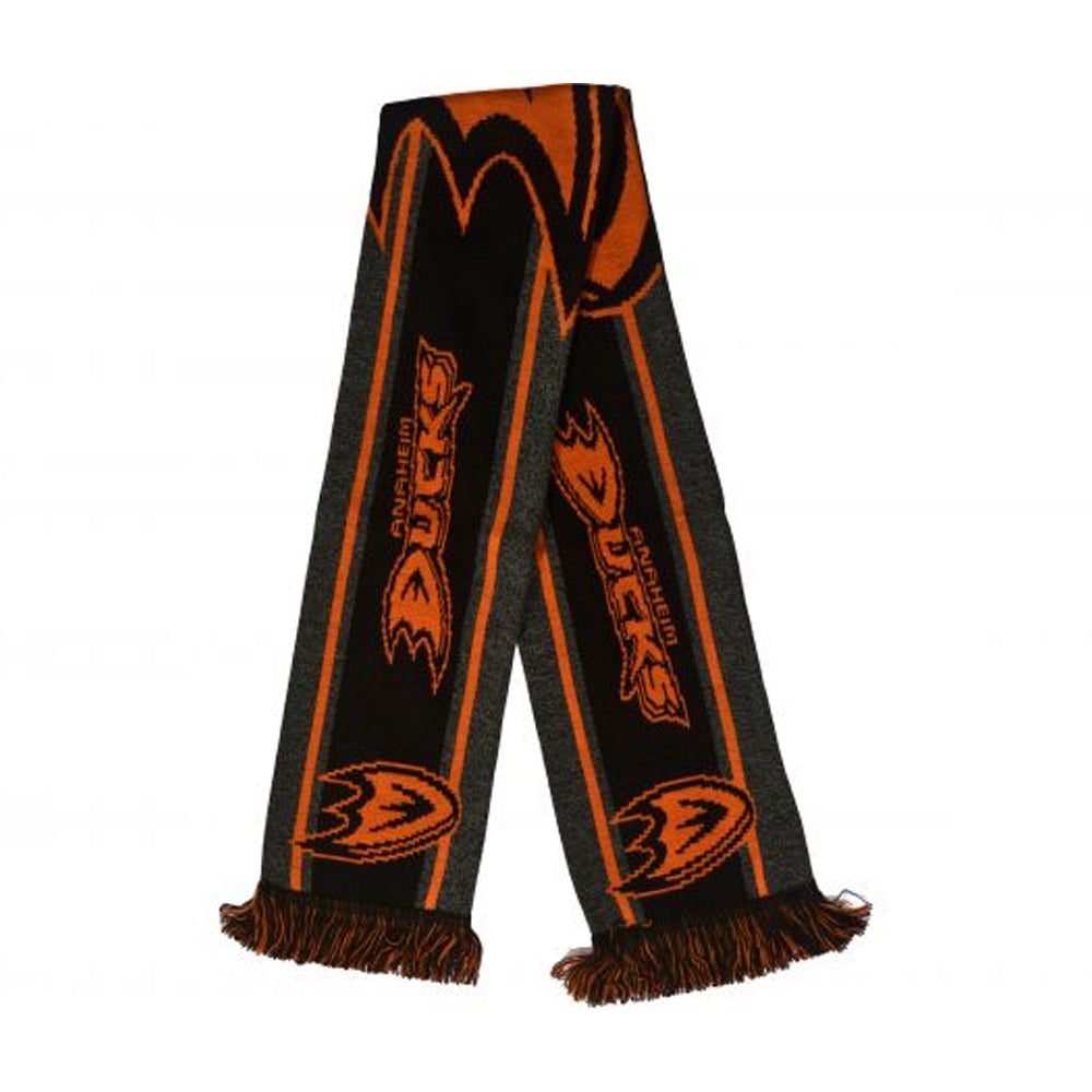 Grey-Orange - Back - Anaheim Ducks Big Logo Scarf