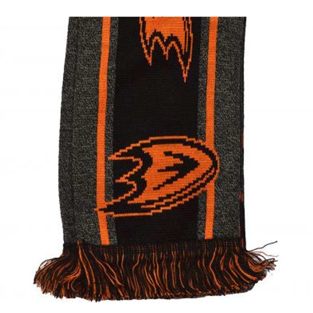 Grey-Orange - Side - Anaheim Ducks Big Logo Scarf