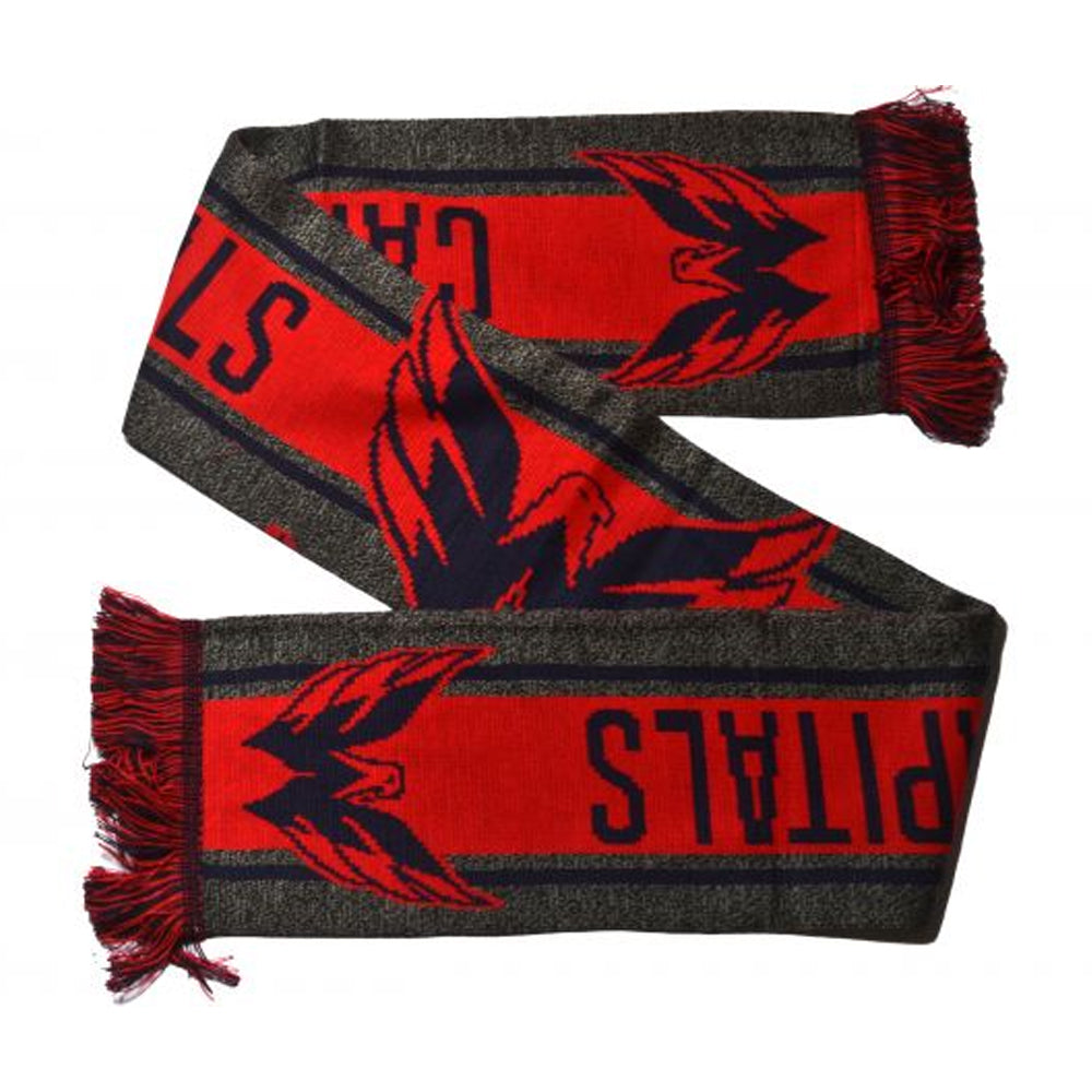 Red-Grey - Front - Washington Capitals NHL Logo Scarf