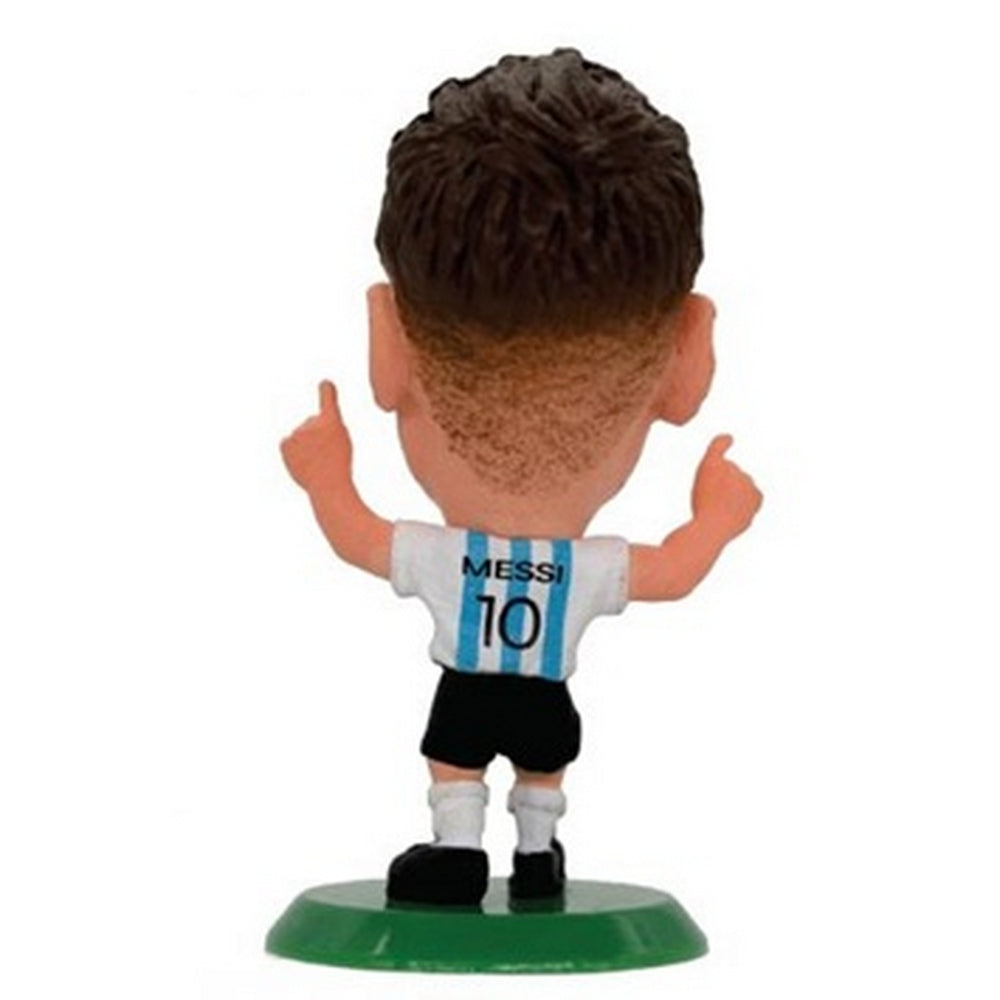 Sky Blue-White - Back - Argentina Lionel Messi SoccerStarz Football Figurine