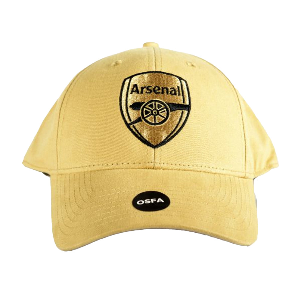 Light Gold-Black - Side - Arsenal FC Crest Baseball Cap