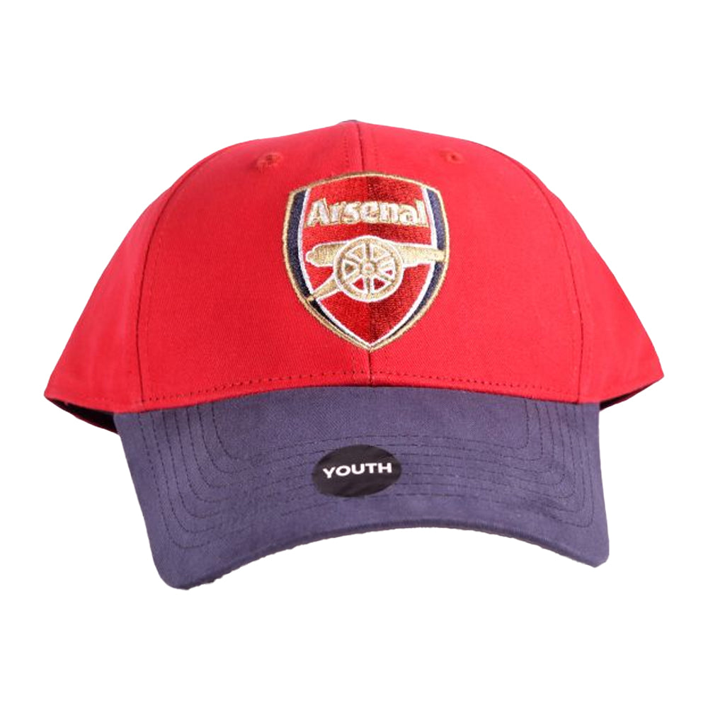 Red-Navy - Side - Arsenal FC Crest Two Tone Baseball Cap